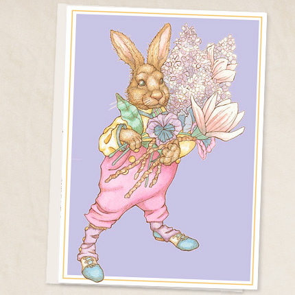 Rabbit with bouquet